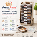 𝑨𝒖𝒓𝒂𝒍𝑷𝒂𝒘𝒔™ MealMap 7-Day Pet Portion Prep System