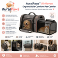 𝑨𝒖𝒓𝒂𝒍𝑷𝒂𝒘𝒔™ AirHaven Expandable Comfort Pet Carrier