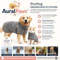 𝑨𝒖𝒓𝒂𝒍𝑷𝒂𝒘𝒔™ DryHug Adjustable Quick-Dry Pet Robe